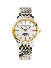 Frederique Constant Slimline Ladies Moonphase Damenuhr - FC-206MPWD1S3B